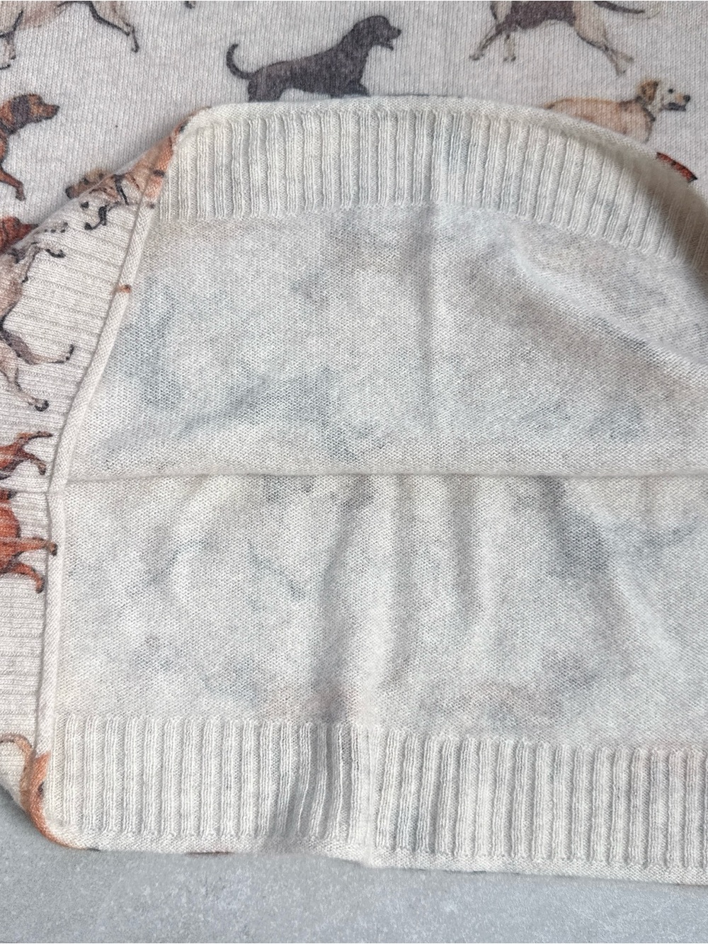 NWT By Anthropologie Goldie Crew-Neck 100% Cashmere Sweater Dog Lover - Picture 7 of 8